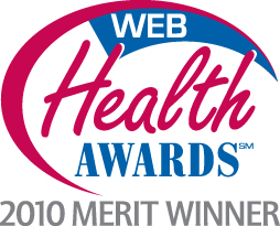 2010 Web Health Awards - Best Health Website - Merit Winner