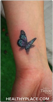 Tattoo uploaded by Melladdiction  pink butterflytattoo butterfly  MemoryTattoo tatoooftheday pinkbutterfly  Tattoodo