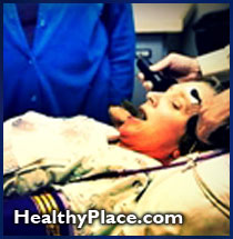 Melissa Holliday talks about  electroshock therapy. Her message is, it has ruined her life.