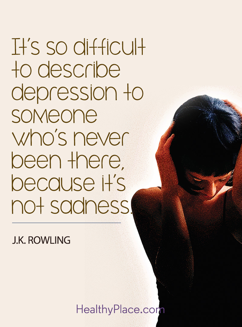 personal statements about depression