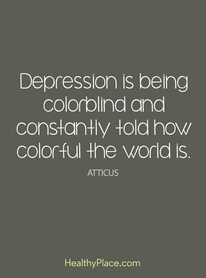 Depression Quotes And Sayings About Depression Healthyplace