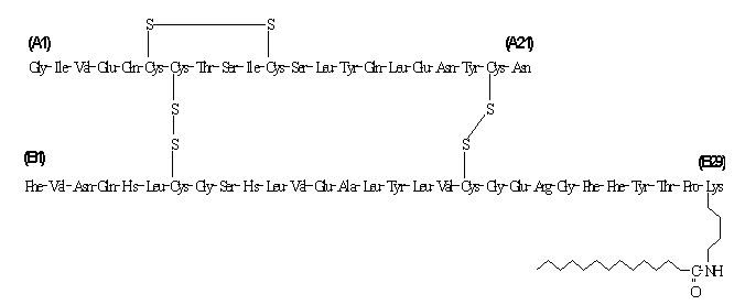 Insulin Detemir Molecular Formula Structure