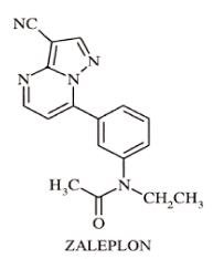 Zaleplon structure