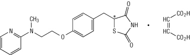 Rosiglitazone Maleate Structural Formula