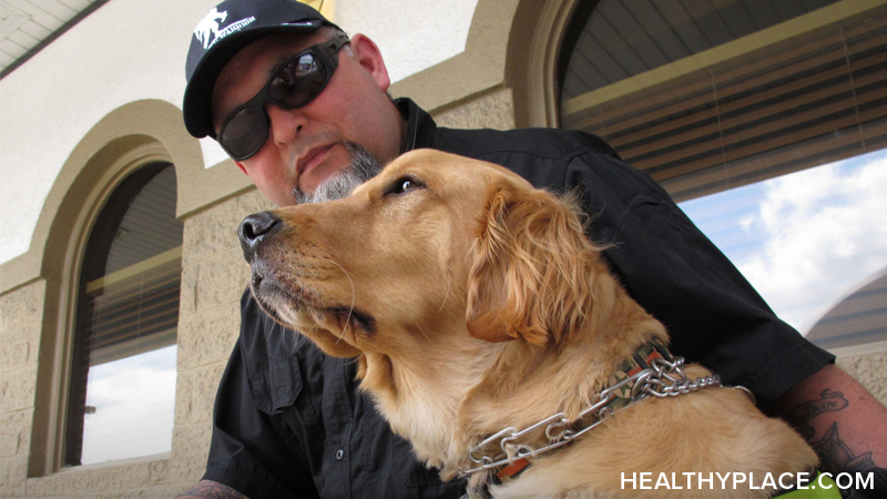 Specially-trained PTSD service dogs are available but can dogs really help with PTSD and can PTSD therapy dogs help in recovery? Find out on HealthyPlace.