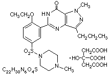 Sildenafil structural formula