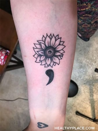 Semicolon sunflower