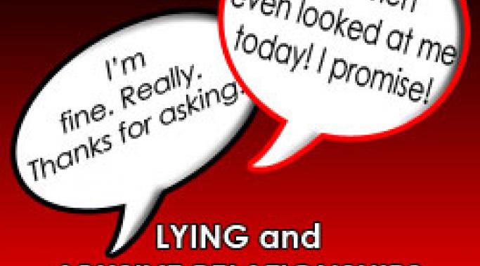 Lying in abusive relationships is common for protection. But I sometimes wish I'd told the truth &amp; destroyed my marriage when I had the chance. Read this.