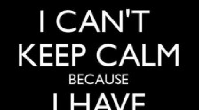 I can't keep calm because I have anxiety, reads a poster. That's untrue. Even with anxiety, you can keep calm