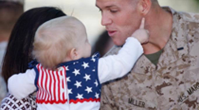 Children of veterans with combat PTSD can suffer PTSD symptoms too. Here are some parenting tips on how to help the children of parent veterans.