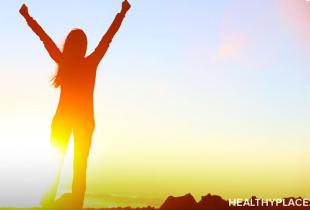 Empowered woman with bipolar traveling for work