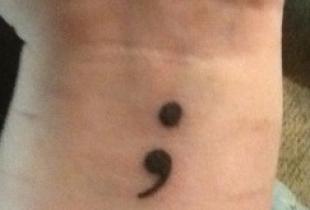 Learn about the Semicolon Project, anti-self-harm movement, that uses a semicolon to represent those who have continued in spite of self-harm struggles. 