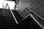 railing in stairwell