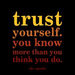 You have to trust yourself in eating disorder recovery