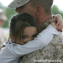 The children of veterans with combat PTSD can suffer symptoms of PTSD too. The effects of combat PTSD on children can range from anxiety to withdrawal.